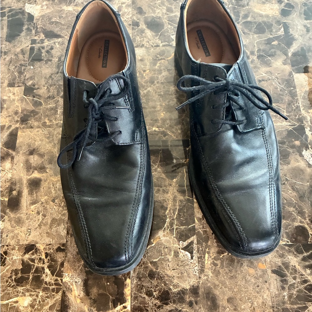 Clarks Black Oxford Shoes